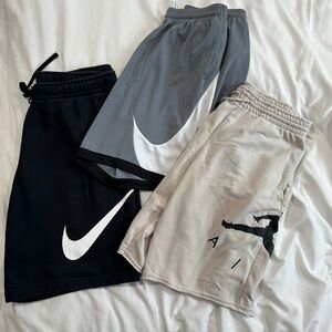 Nike Jordan Shorts Bundle - Black, Gray, Beige
